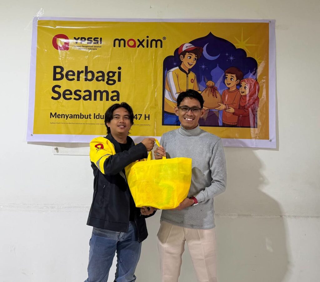 Maxim Perkuat Dukungan bagi Mitra Pengemudi di Sulawesi Selatan lewat Sembako dan BHR Ramadan