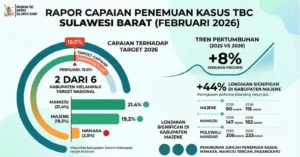 Naik 8 Persen! Penemuan Kasus TBC Sulbar Meningkat, Dua Kabupaten Lampaui Target Nasional