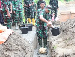 Danrem 142/Tatag Pimpin Langsung Groundbreaking Jembatan Gantung Salu patagang