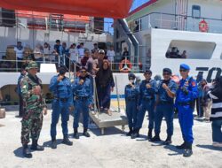 Sat Polair Polres Polman Amankan Pemberangkatan KM Sabuk Nusantara 93 di Pelabuhan Tanjung Silopo