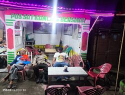 Jaga Kenyamanan Warga di Malam Hari, Polsek Teluk Nibung Aktifkan Ronda Malam di Pos Kamling
