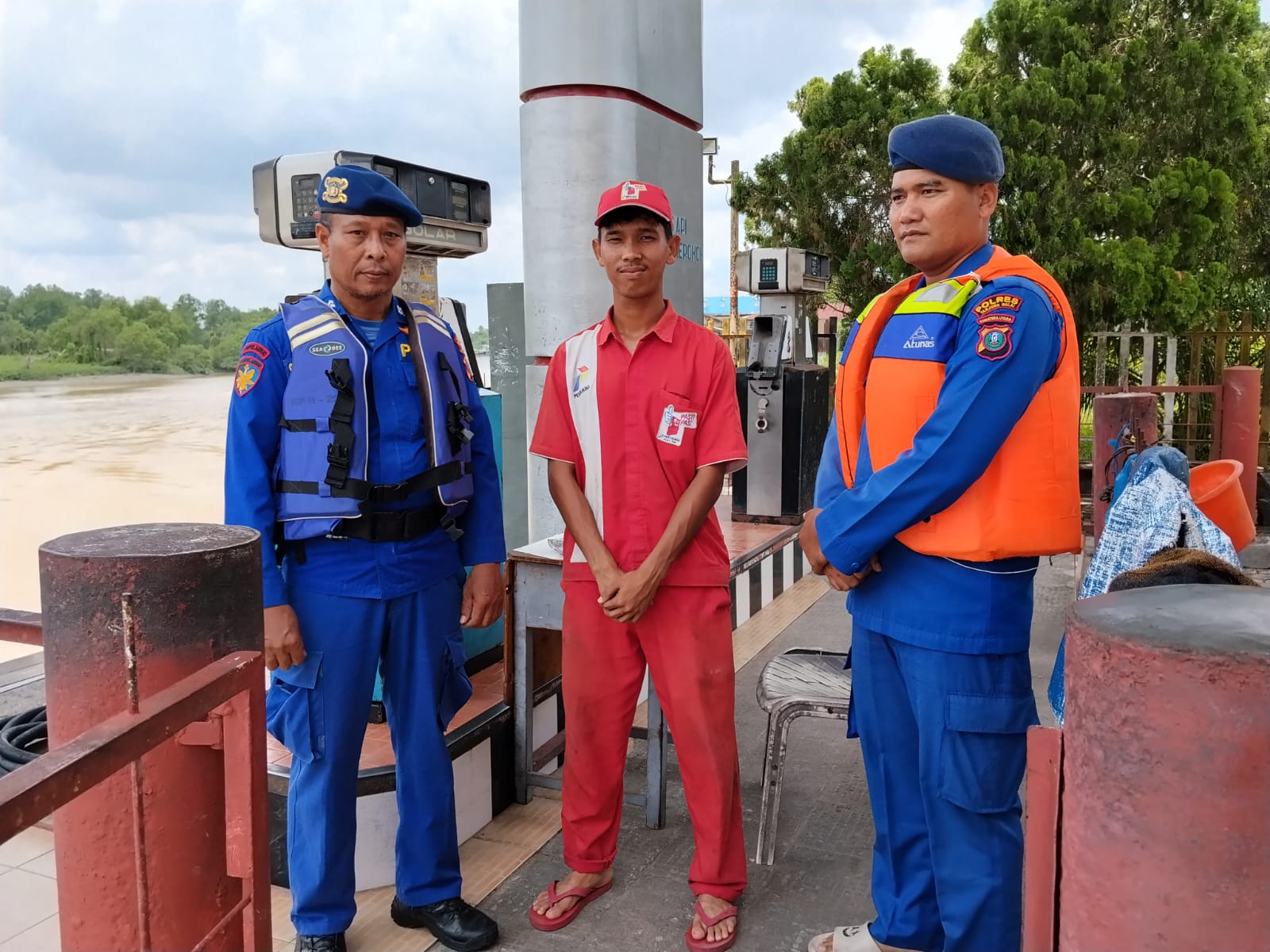 Pastikan Solar Subsidi Tepat Sasaran, Satpolairud Polres Tanjung Balai Perketat Pengawasan SPBN