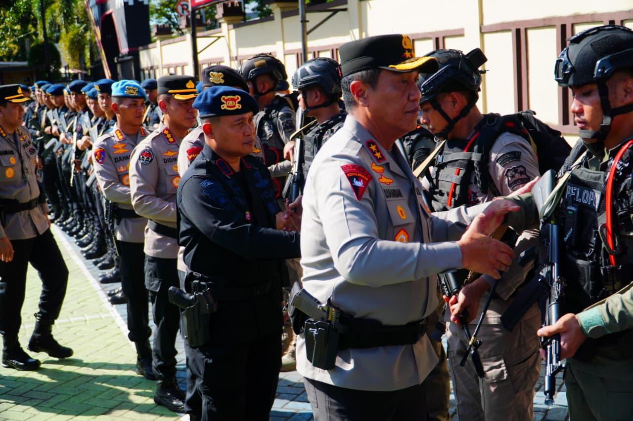 Dilepas di Makassar, Personel Brimob Sulsel Siap Emban Misi Negara di Papua Tengah