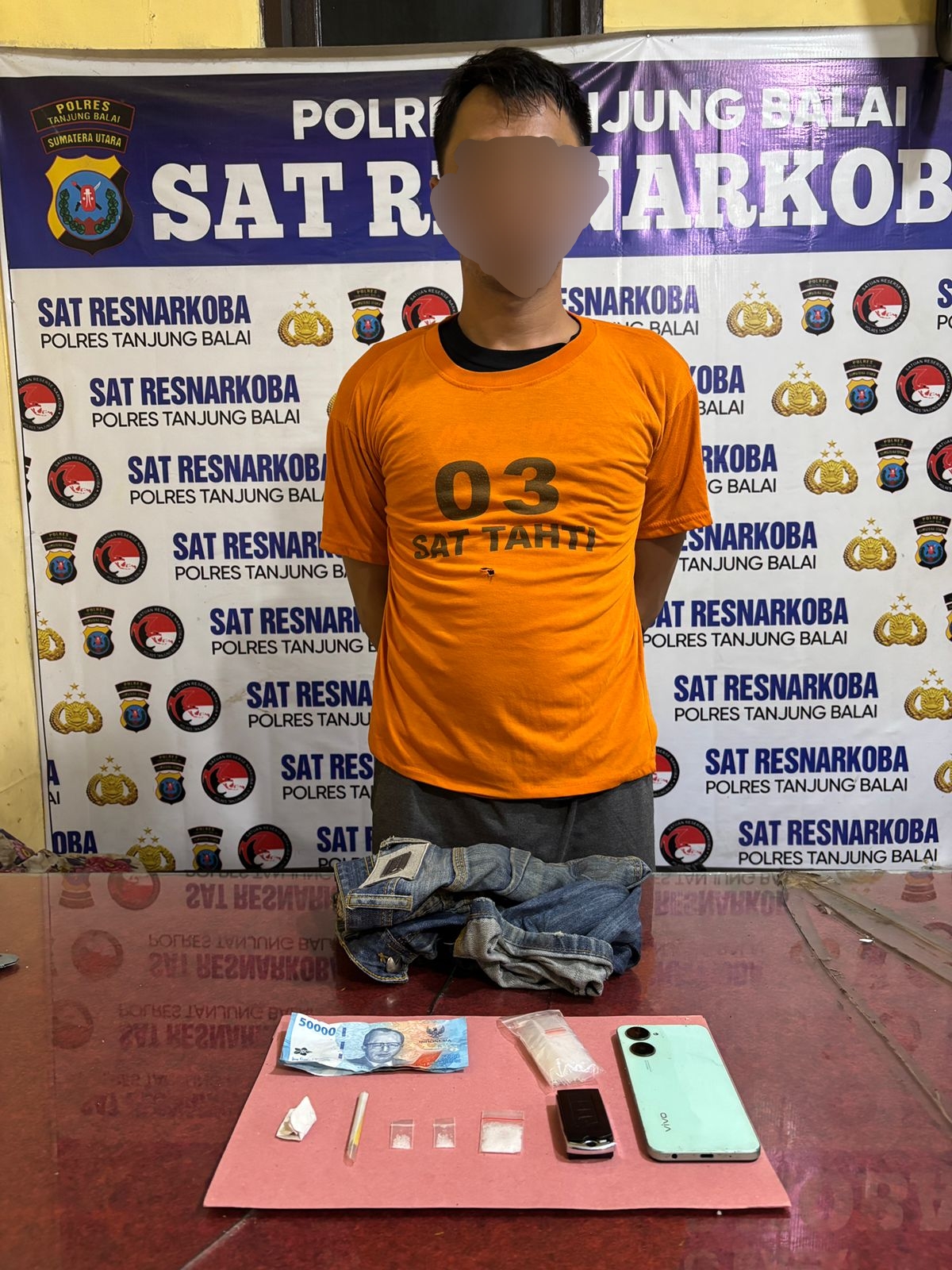 Di Jalan H.M. Nur Tanjungbalai, Pria 32 Tahun Ditangkap Bawa Sabu dan Ganja