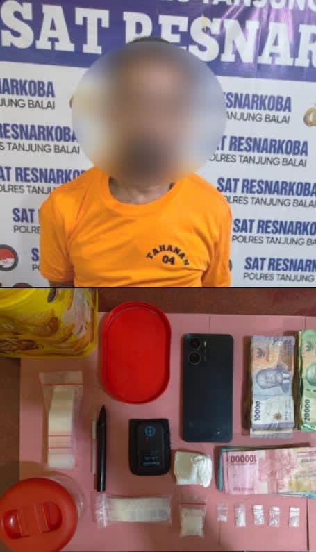 Gerebek Rumah di Gang Rotan, Polres Tanjung Balai Amankan Pria Bawa 6,34 Gram Sabu