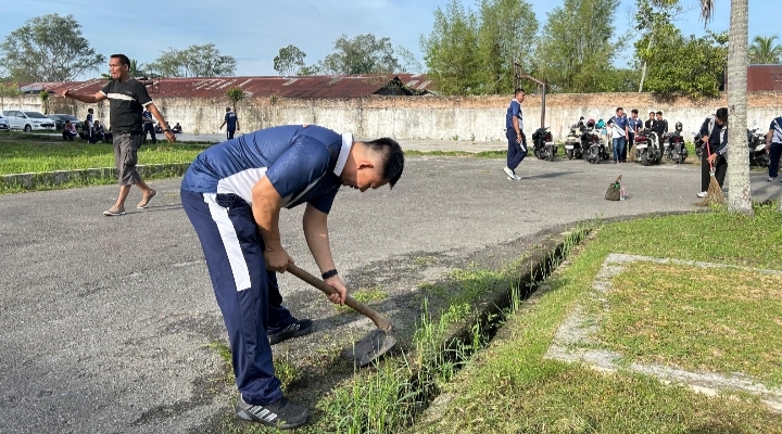 Lapas Kelas IIB Tanjungbalai Asahan Gelar Kegiatan Kebersihan Fasilitas Umum dalam Rangka HBP ke-62 Tahun 2026