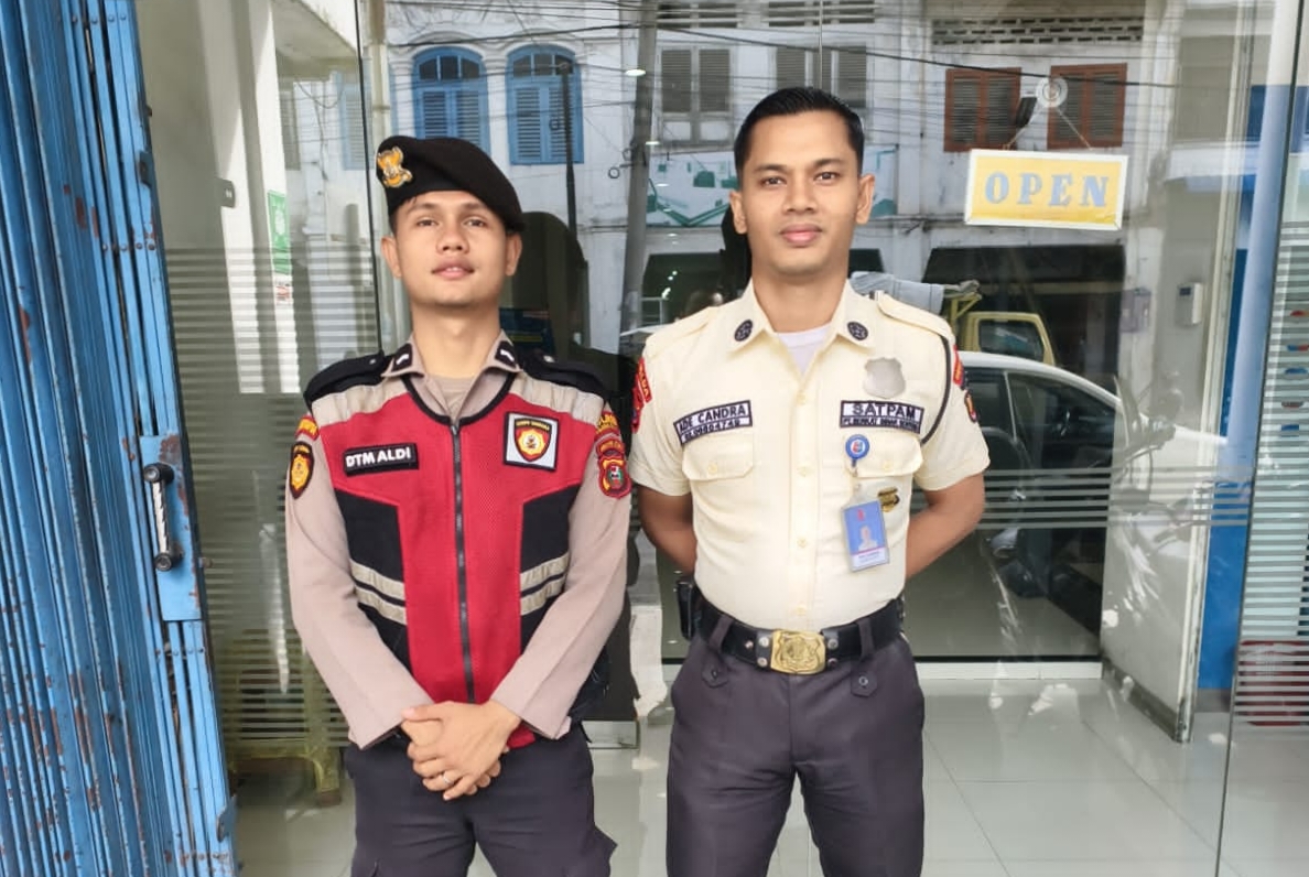 Sat Samapta Polres Tanjung Balai Jaga Ketat Objek Vital Perbankan