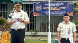 LAPAS KELAS IIB TANJUNG BALAI ASAHAN GELAR IKRAR PEMASYARAKATAN BERSIH DARI HANDPHONE ILEGAL, NARKOBA, DAN PENIPUAN