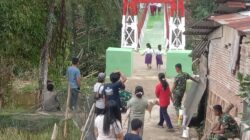 Jembatan Gantung Garuda di Tadisi Rampung, Kodim 1428 Mamasa: Permudah Akses Warga dan Pelajar