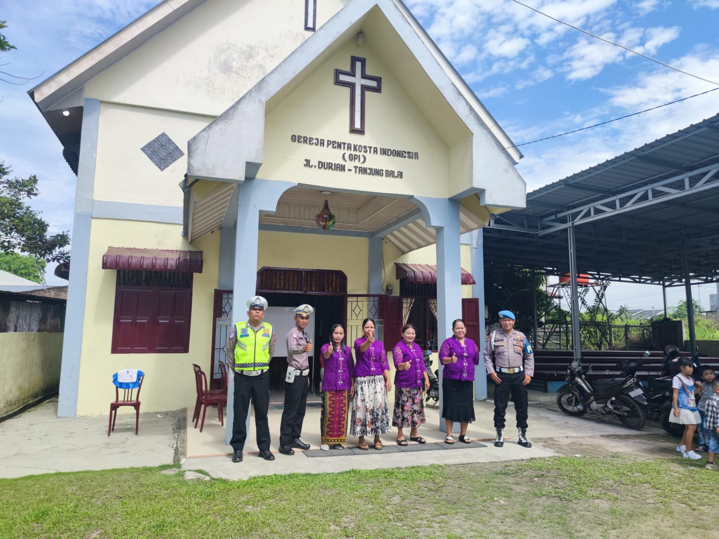 Ibadah Minggu, Polres Tanjung Balai Amankan Gereja