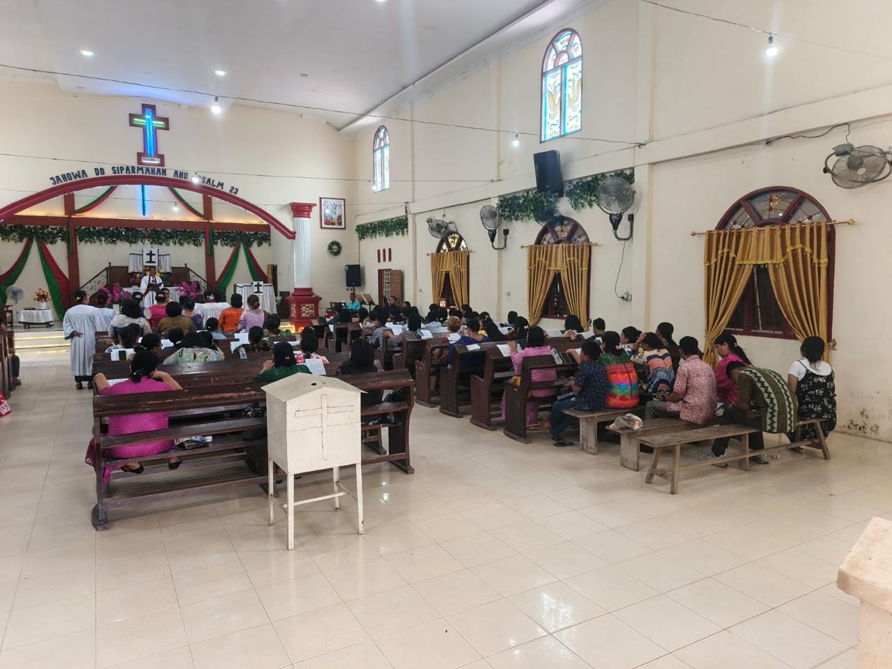 Pastikan Ibadah Kondusif, Polres Tanjungbalai Amankan Gereja Dalam Rangka Kenaikan Yesus Kristus