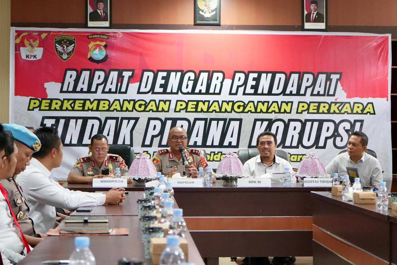 KAPOLDA SULBAR PIMPIN RDP, KUPAS TUNTAS PENANGANAN PERKARA KORUPSI