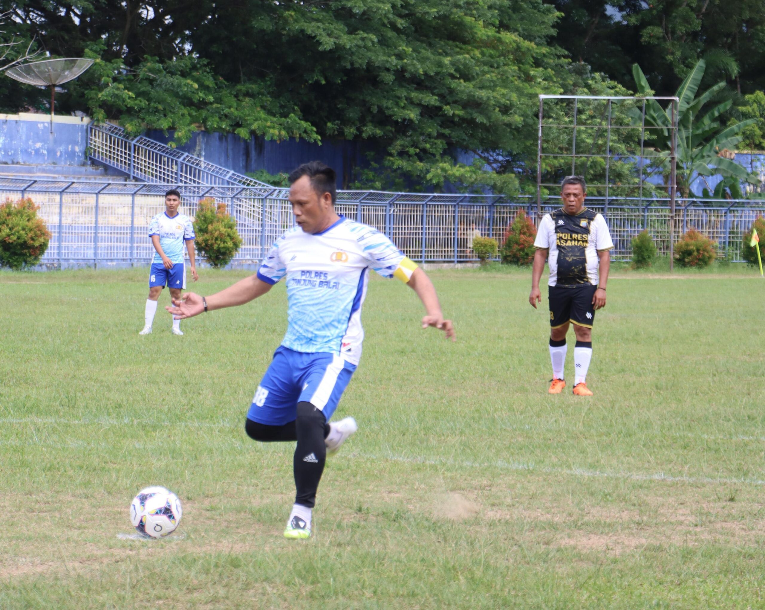 Polres Tanjungbalai Cetak Kemenangan Perdana di Grub D Turnamen Sepak Bola Polda Sumut