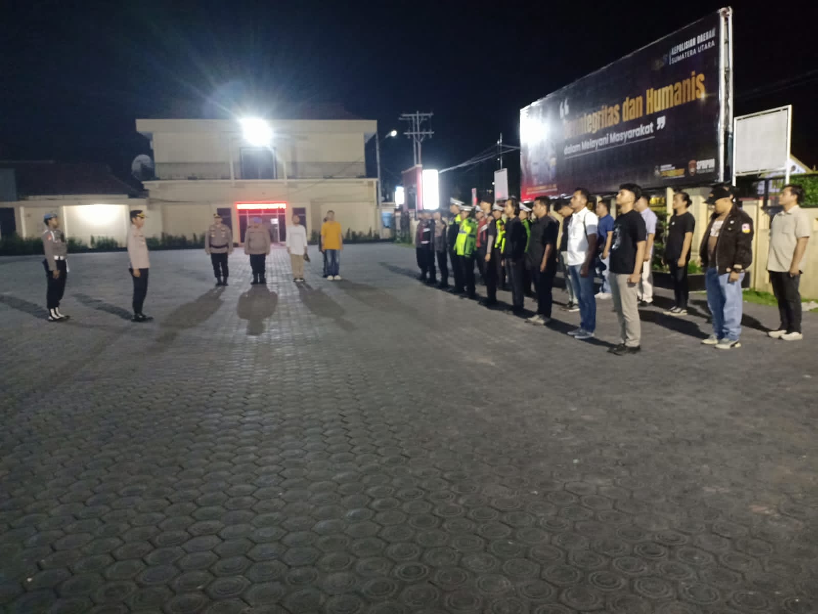 Antisipasi Geng Motor Hingga Mati Lampu Massal, Polres Tanjungbalai Gelar Patroli Skala Besar