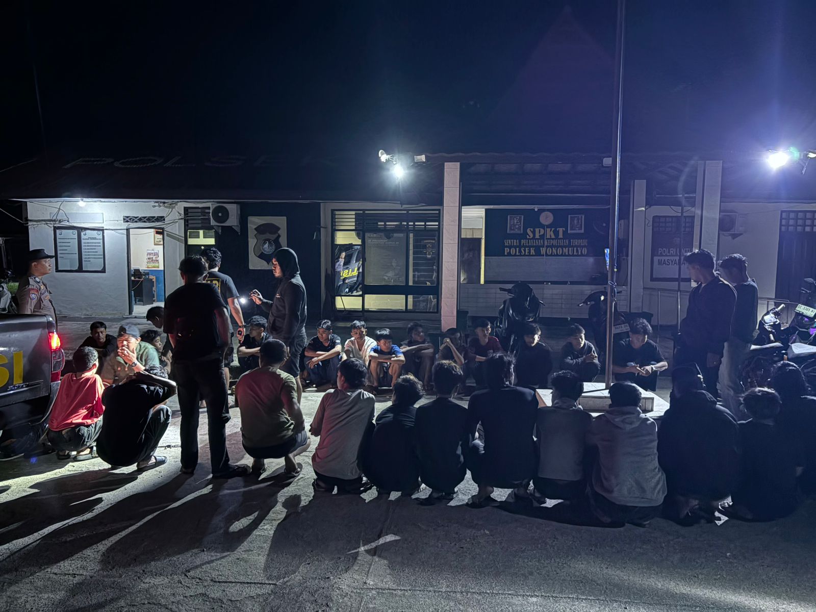 Polres Polman Gagalkan Dugaan Penyerangan Antarkelompok, Puluhan Pemuda di Amankan Di Mapilli