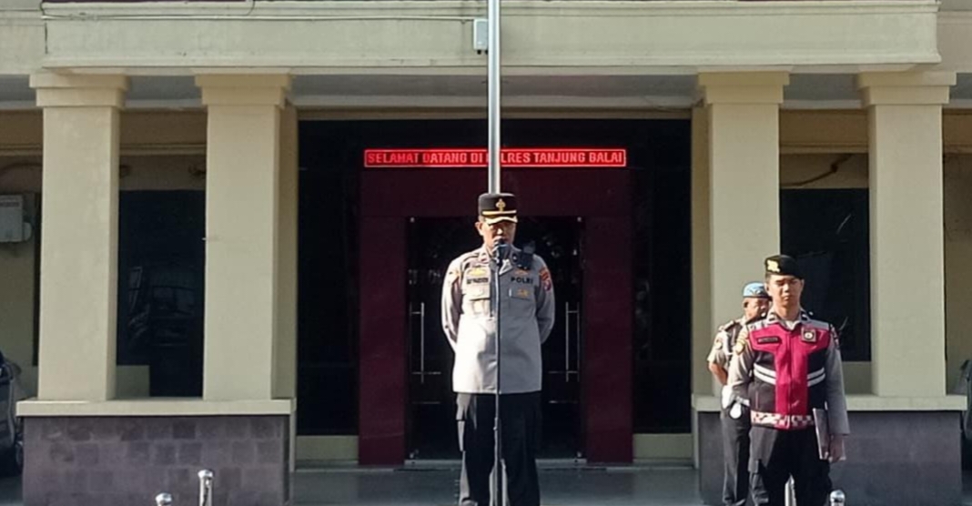 Wakapolres pimpin apel jam pimpinan Polres Tanjungbalai