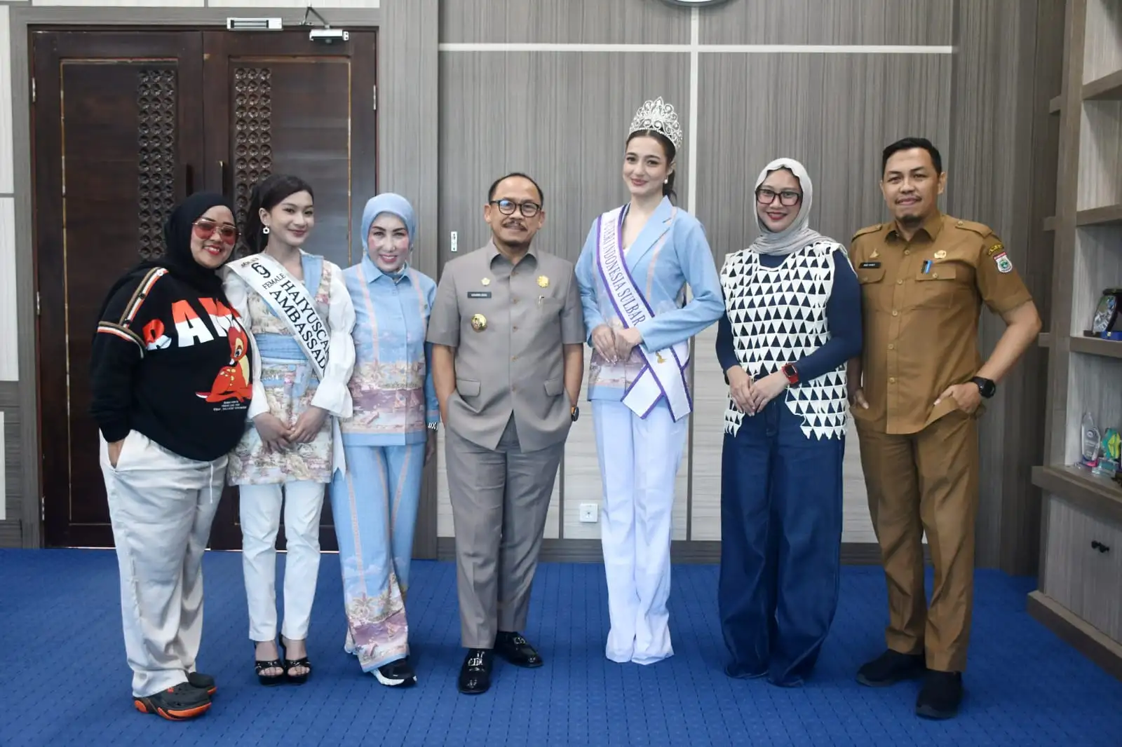 Tembus 16 Besar Nasional, Putri Indonesia Sulbar Ade Amanda Temui Gubernur Sulawesi Barat