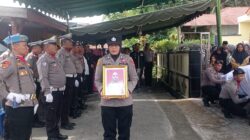Polres Tanjungbalai Gelar Upacara Tradisi Polri Wafatnya Kasat Binmas AKP Zainuddin
