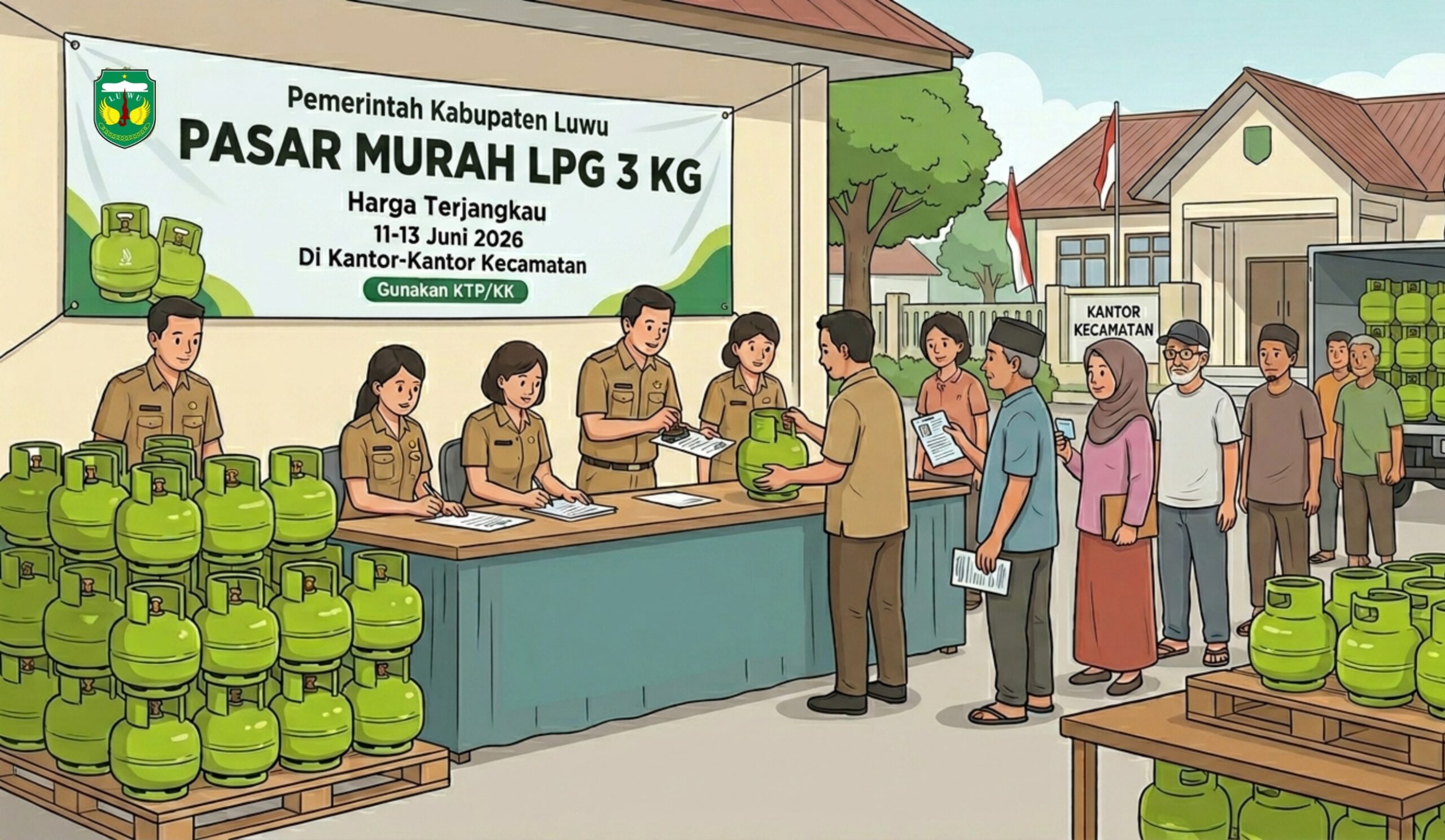 Atasi Kelangkaan Gas Melon, Dinas Perdagangan Luwu akan Salurkan Ribuan Tabung LPG 3 Kg