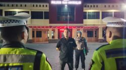 Cegah Balap Liar Hingga Geng Motor, Polres Tanjung Balai Gelar Patroli Blue Light