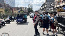 Sambangi Sekolah, Sat Samapta Polres Tanjung Balai Ajak Pelajar Tertib Lalu Lintas