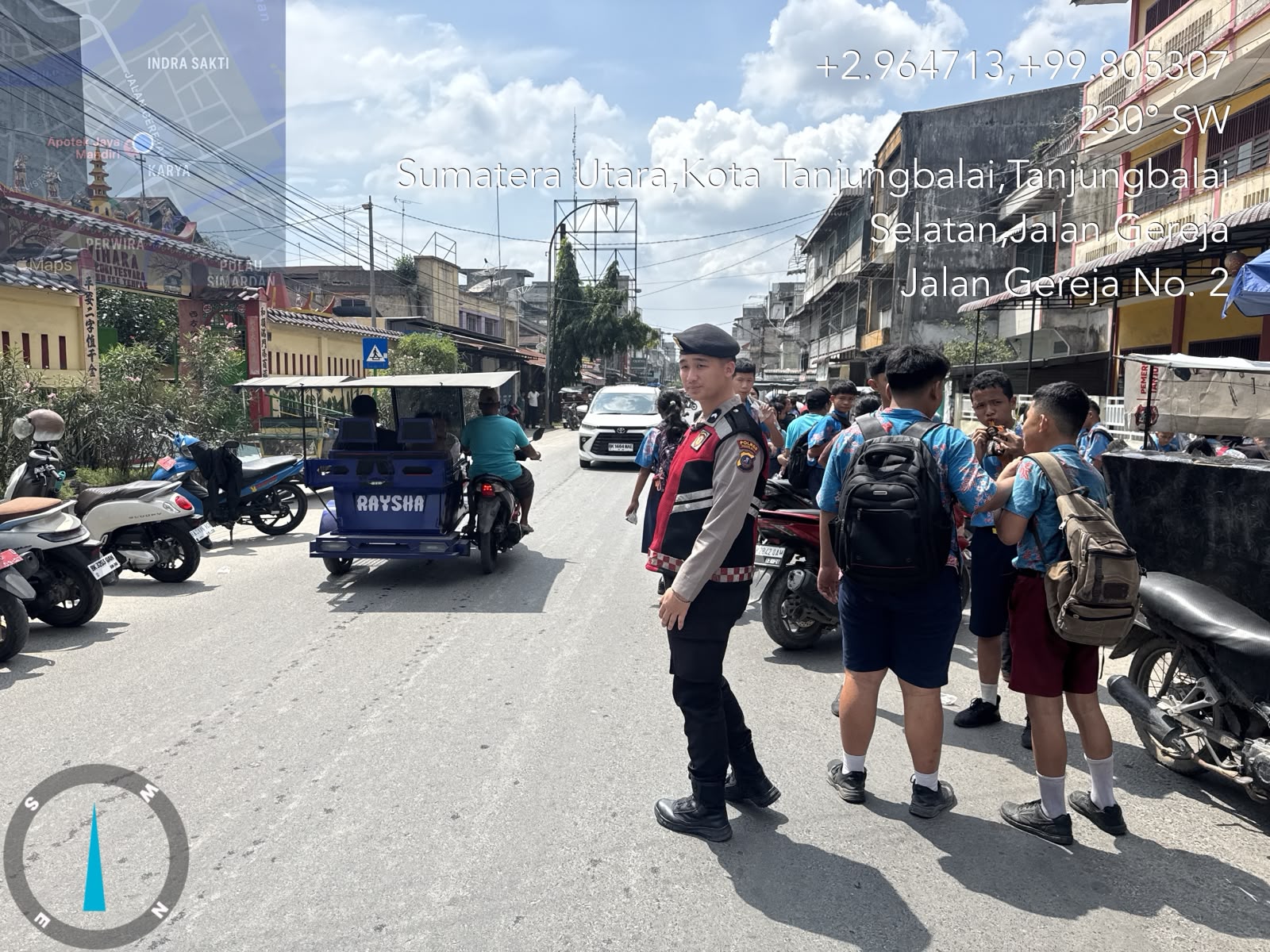 Sambangi Sekolah, Sat Samapta Polres Tanjung Balai Ajak Pelajar Tertib Lalu Lintas