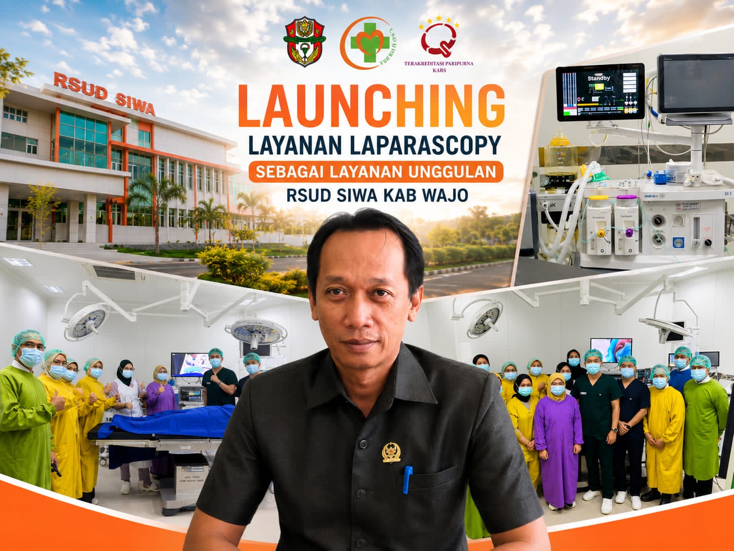 Layanan Laparoscopy Resmi Hadir di RSUD Siwa, Sekretaris Komisi IV DPRD Wajo Apresiasi Terobosan Kesehatan Modern