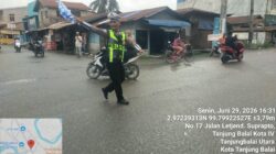 Jaga Kenyamanan Warga, Sat Lantas Polres Tanjung Balai Gelar Patroli Sore