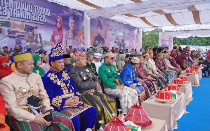 Wakil Bupati Luwu Hadiri Peringatan HUT ke-23 Kabupaten Luwu Timur