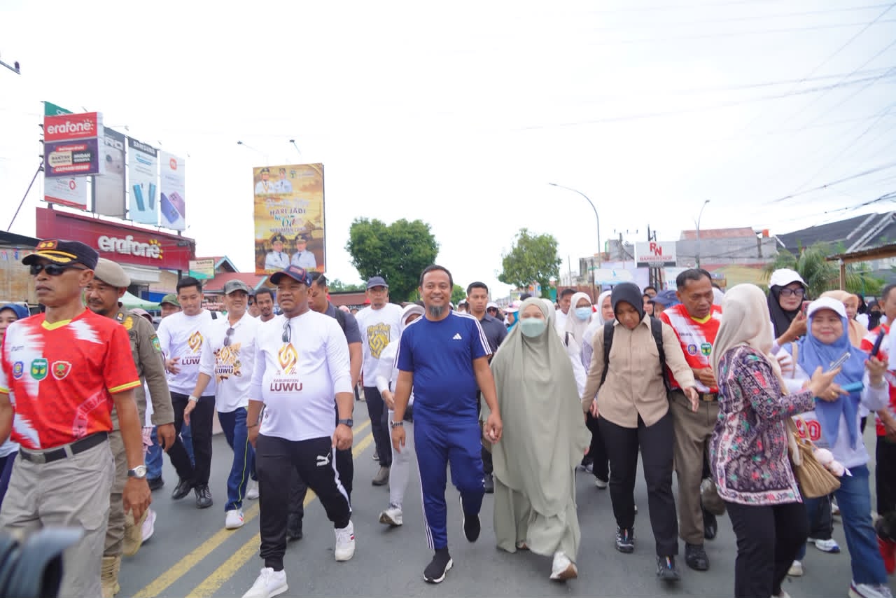 Gubernur Sulsel Lepas Jalan Sehat Anti Mager dan Buka Luwu Expo Meriahkan Hari Jadi ke-67 Kabupaten Luwu