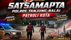 Sat Samapta Polres Tanjung Balai Gencarkan Patroli Dialogis dan Sosialisasi Call Center 110