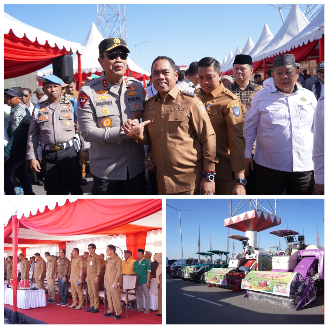 Bupati Wajo Andi Rosman Hadiri Penyerahan Bantuan Alsintan dan Benih Pertanian di CPI Makassar