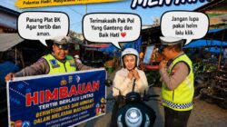 Polantas Menyapa’, Satlantas Polres Tanjungbalai Ajak Pengendara Tertib Berlalu Lintas