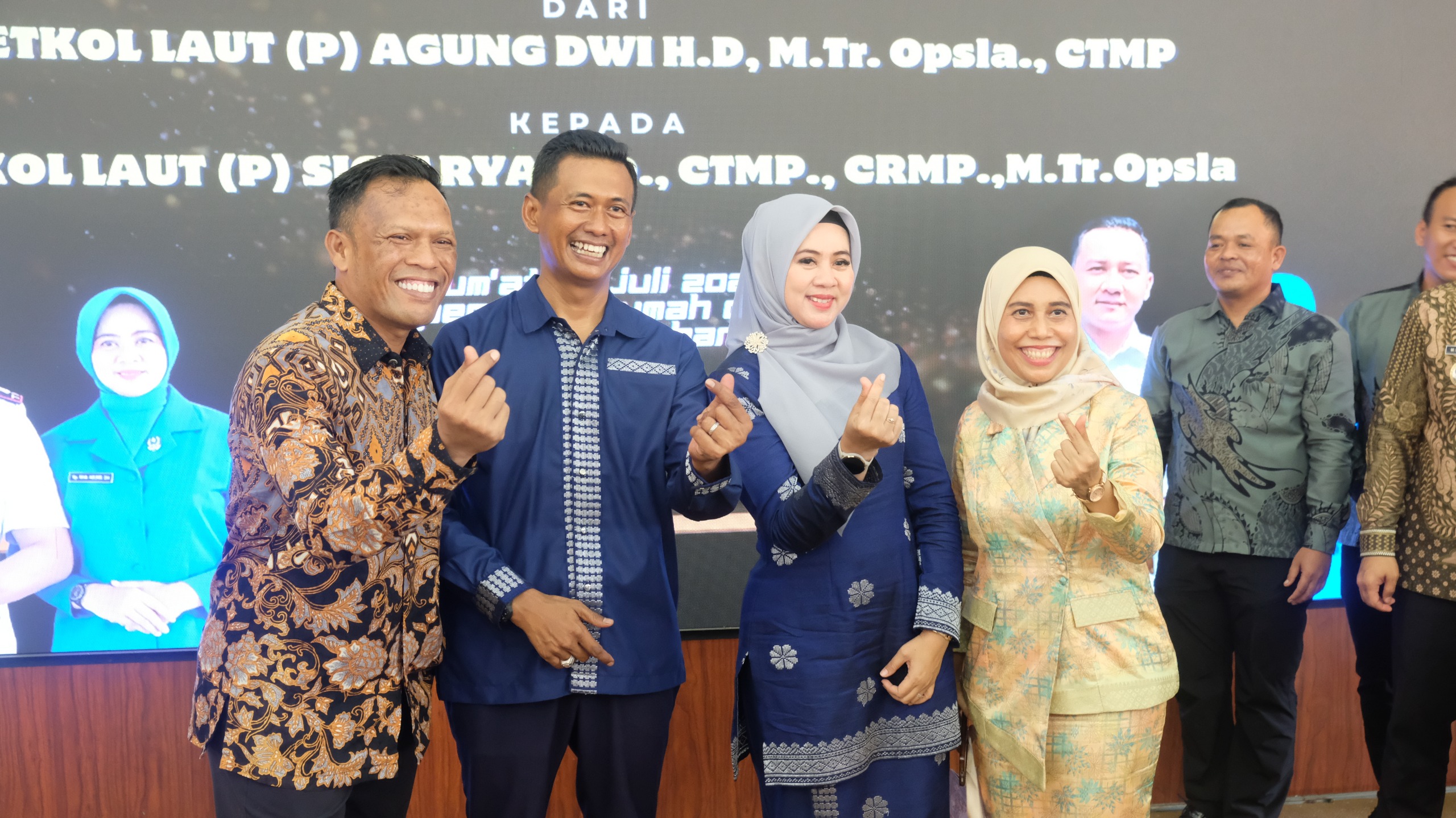 Kapolres Tanjungbalai Hadiri Pisah Sambut Danlanal TBA
