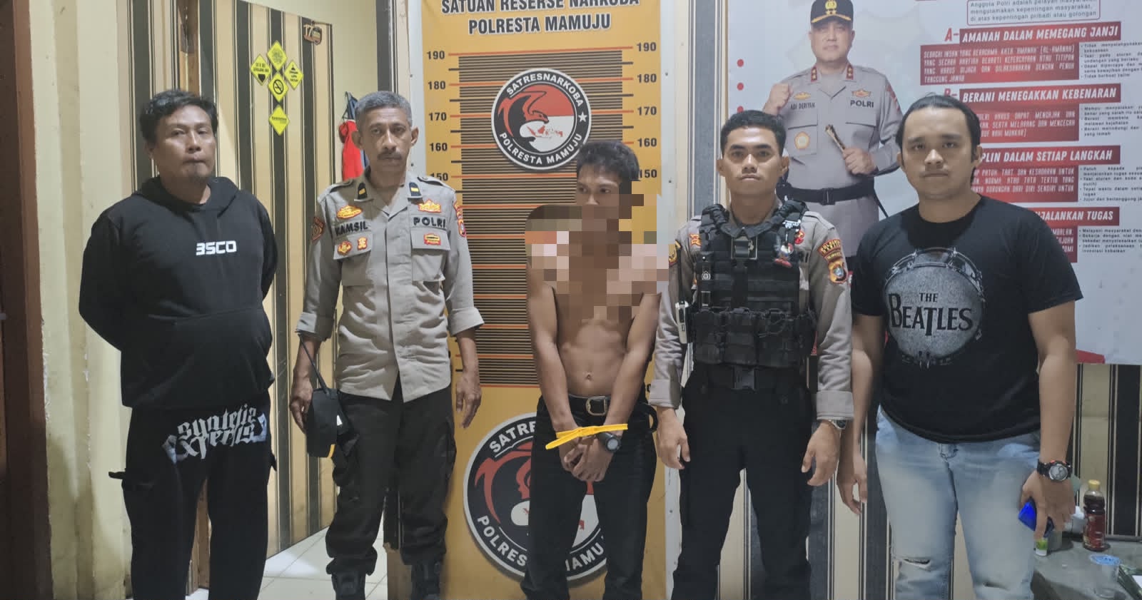 Diduga Dipengaruhi Obat Terlarang, Pemuda yang Mengamuk di Jalan Andi Dai Diamankan Polresta Mamuju