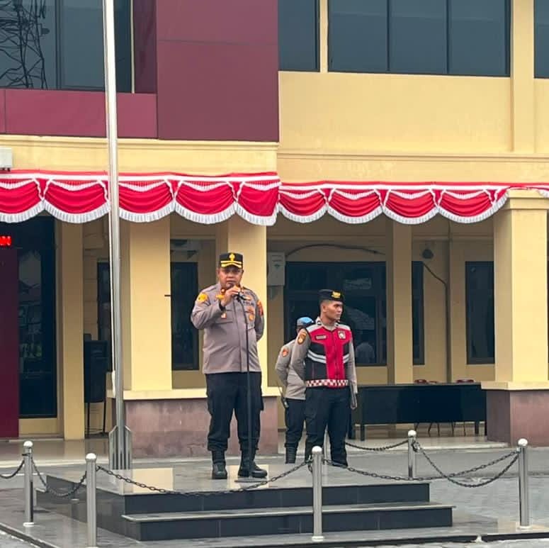 Pimpin Apel Pagi, Wakapolres Tanjungbalai Ajak Personel Tebar Kebaikan dan Jauhi Kebencian