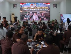 Perkuat Sinergi dan Kekompakan, TNI-Polri dan Kejaksaan Mamuju Gelar Ramah Tamah Penuh Keakraban