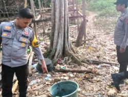Polsek Tapalang Bubarkan Praktik Judi Sabung Ayam di Lereng Gunung, Pelaku Keburu Kabur