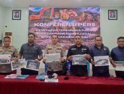 Polresta Mamuju Tetapkan 4 Tersangka Tambang Emas Ilegal di Tiga Lokasi, Alat Berat Hingga Emas Disita