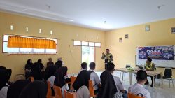 Satlantas Polres Polman Tanamkan Budaya Tertib Berlalu Lintas kepada Pelajar SMKN 2 Polewali