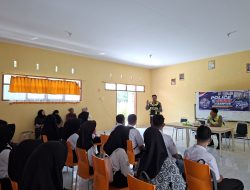 Satlantas Polres Polman Tanamkan Budaya Tertib Berlalu Lintas kepada Pelajar SMKN 2 Polewali