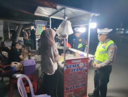 Sat Lantas Polres Tanjung Balai Gelar “Polantas Menyapa” di Dua Titik Rawan, Pedagang Merasa Aman