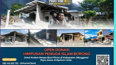 Wujud Kepedulian, Himpunan Pemuda Islam Borong Galang Dana Korban Gempa Manggarai Raya NTT