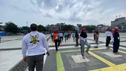 LATIHAN PASKIBRAKA KOTA TANJUNGBALAI DIPIMPIN WADANKI 3/B BRIMOB