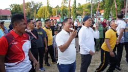 Semarak HUT RI ke-81: Bupati Wajo dan Forkopimda Kompetisi Lari Karung-Makan Kerupuk di Lapangan Merdeka