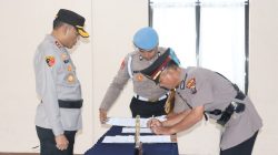 Kapolres Tanjung Balai Pimpin Upacara Sertijab Kasatbinmas dan Kasiwas