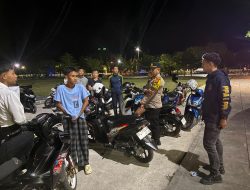 Cegah Balap Liar, Pamapta II Polres Luwu Edukasi Komunitas Motor hingga Tindak Pelanggar Dini Hari