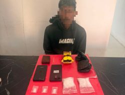 Sempat Kabur Tinggalkan Motor, Terduga Pengedar Sabu Dibekuk Satresnarkoba Polres Luwu
