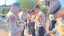 Propam Polres Polman Gelar Gaktiblin, Sasar Pemeriksaan Handphone Personel Sat Samapta