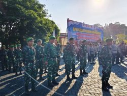 Wujud Sinergitas Hadapi Karhutla, Prajurit Korem 142/Tatag Apel Gelar Pasukan dan Peralatan